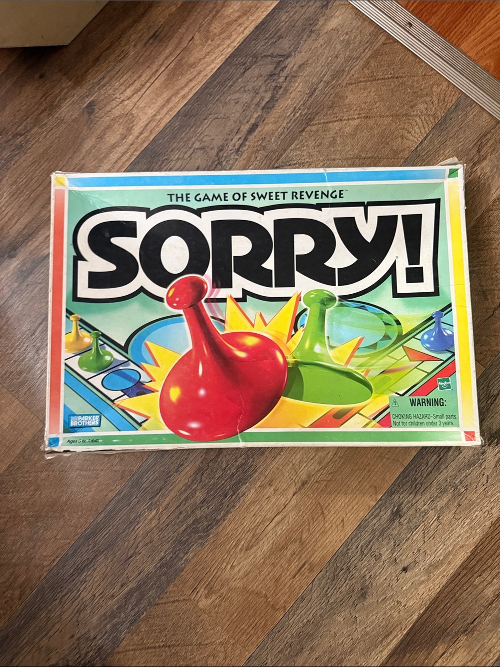 Sorry! Family Board Game – Red & Green vintage set